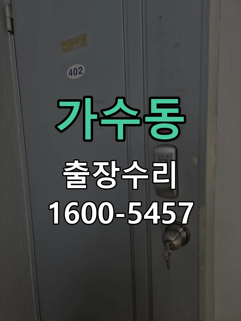 가수동 잠금장치 동작 확인