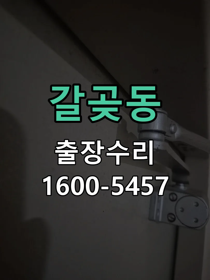 갈곶동 도어락 열쇠 출장 수리