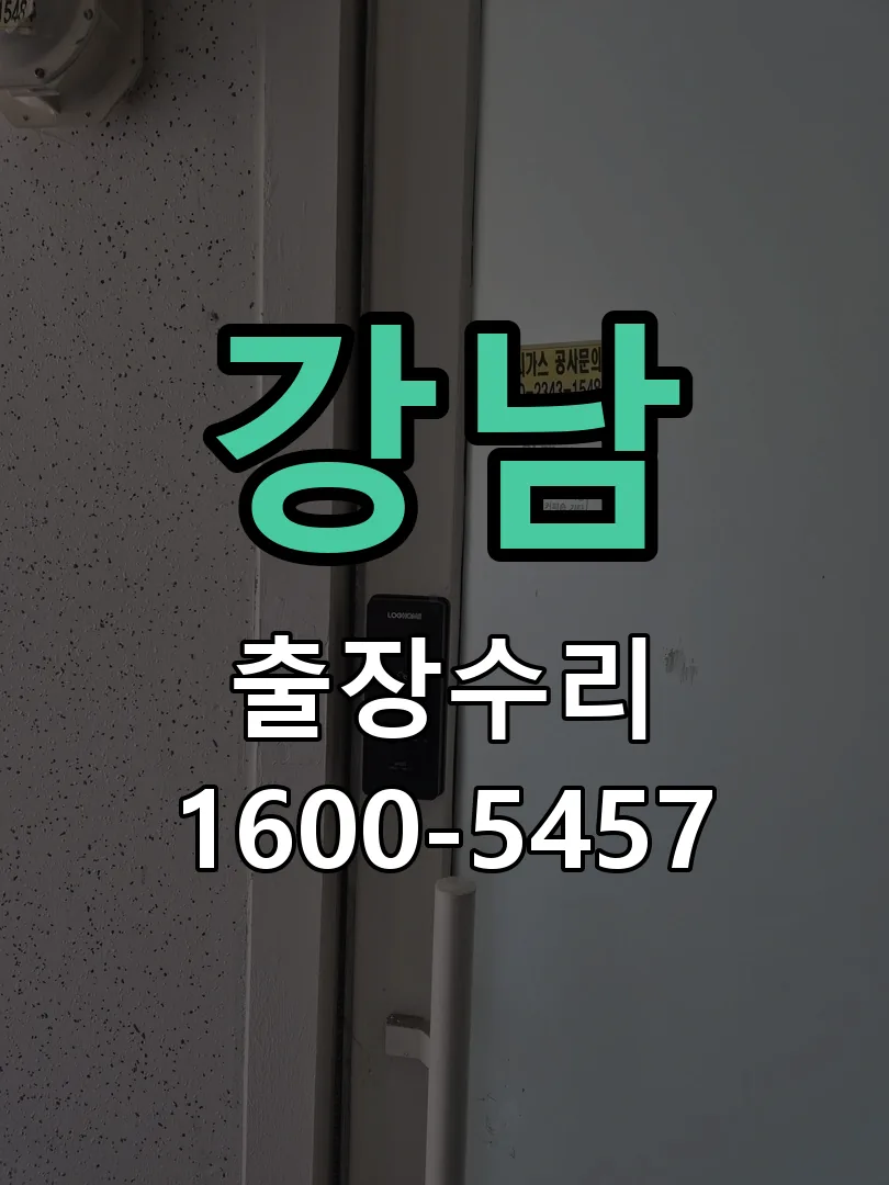 강남 도어락 열쇠 출장 수리