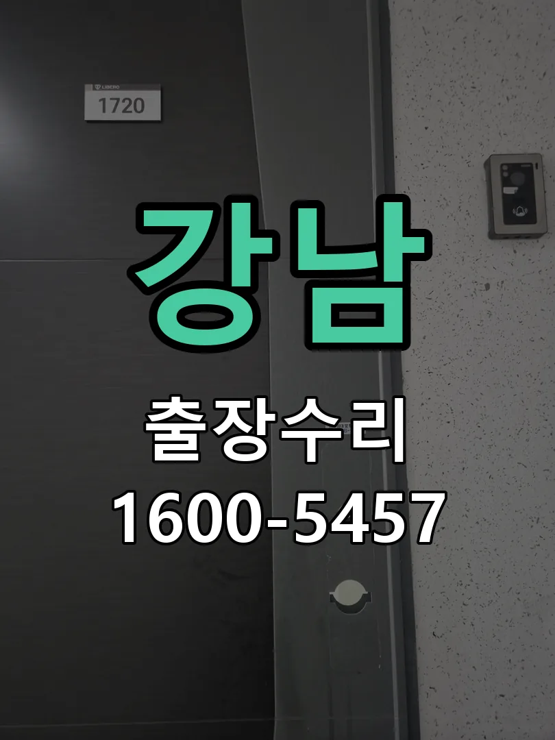 강남 도어락 열쇠 출장 수리