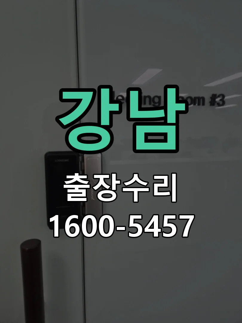 강남 잠금장치 동작 확인