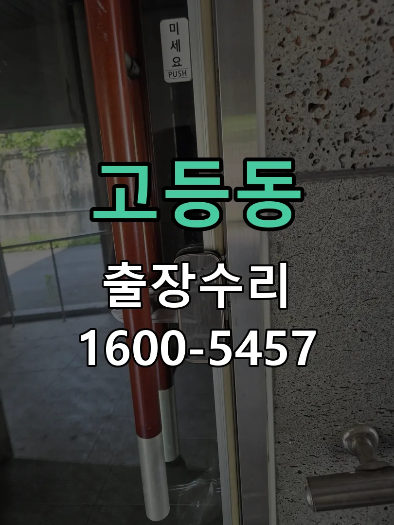 고등동 현장 도착 후 상태 확인