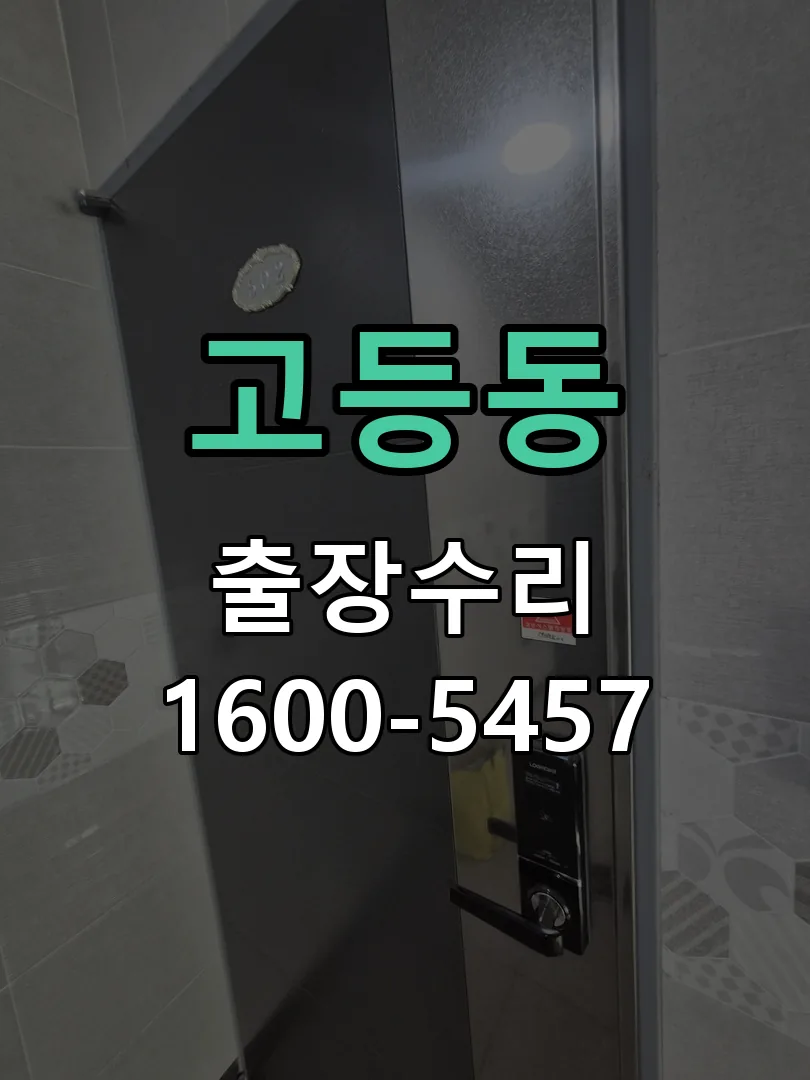 고등동 잠금장치 동작 확인