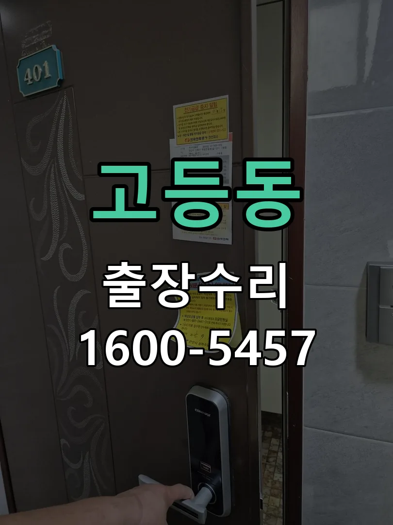 고등동 현장 도착 후 상태 확인