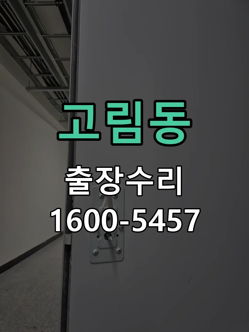 고림동 도어락 열쇠 출장 수리