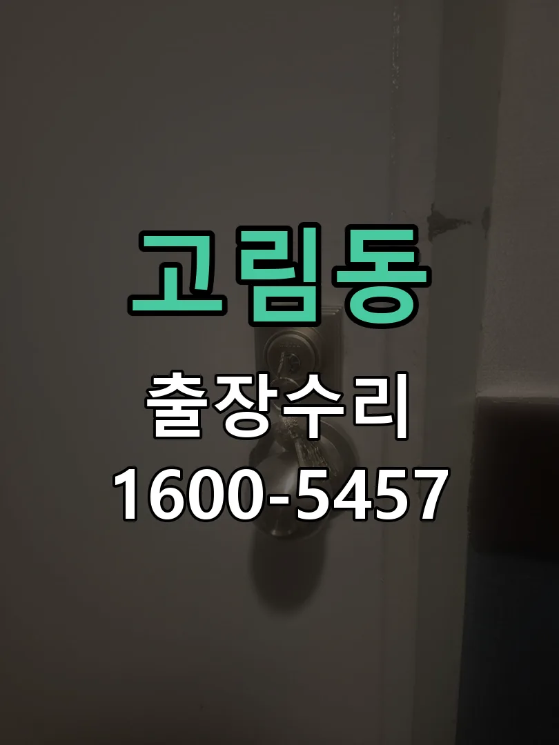 고림동 현장 도착 후 상태 확인