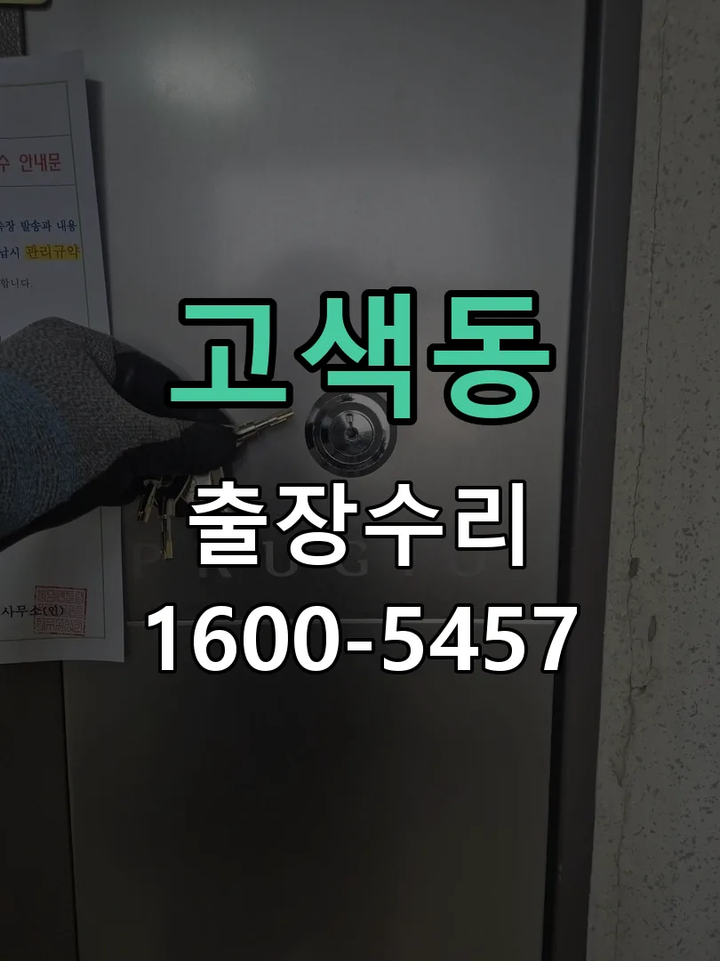 고색동 잠금장치 동작 확인