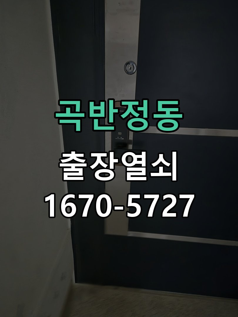 곡반정동 상가 셔터키 자물쇠 고장 출장 수리 작업 완료 후 정상 작동 확인