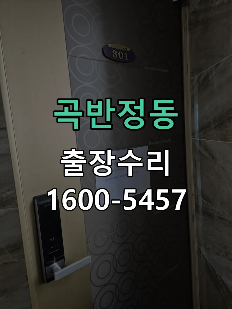 곡반정동 도어락 열쇠 출장 수리