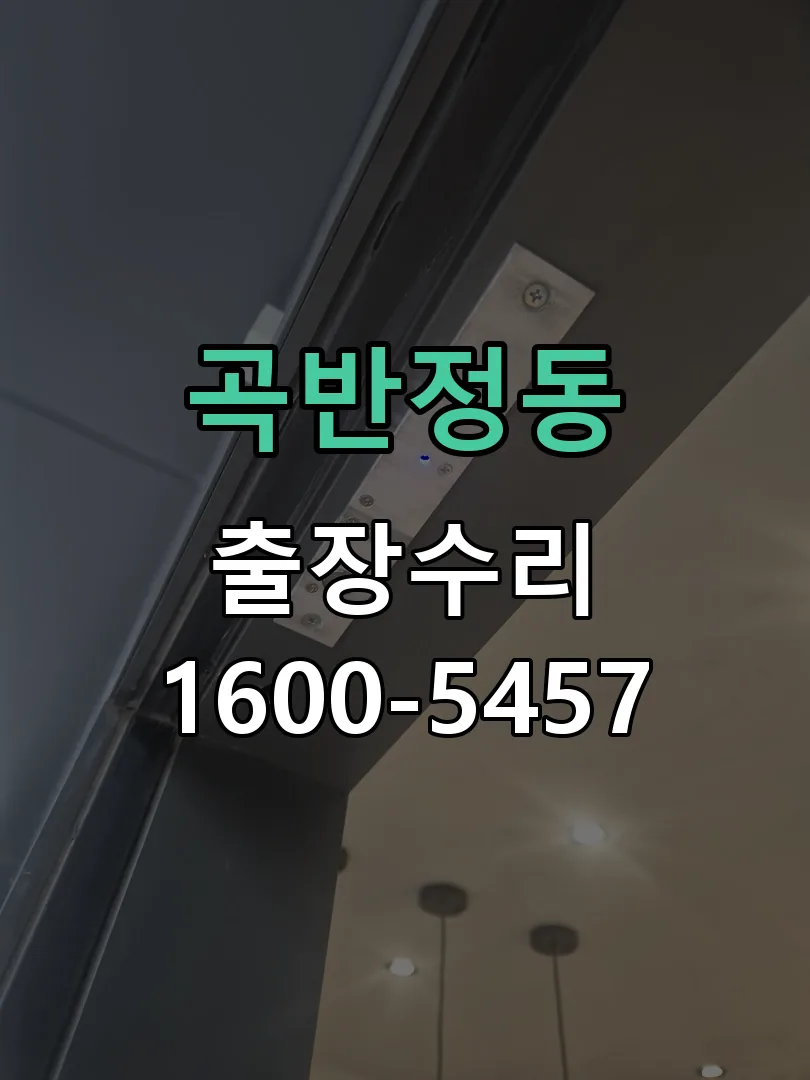 곡반정동 잠금장치 동작 확인