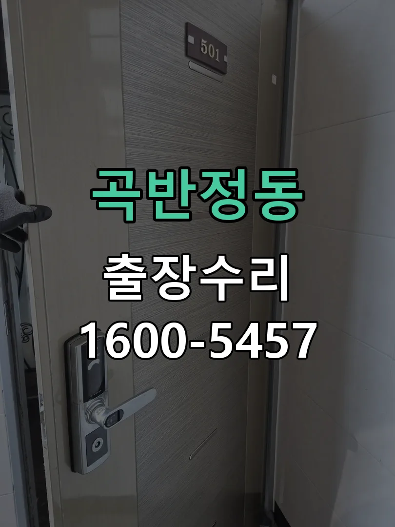 곡반정동 잠금장치 동작 확인