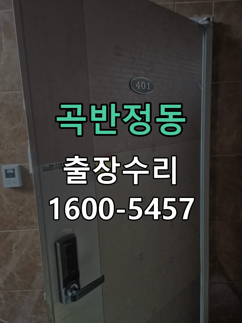 곡반정동 도어락 열쇠 출장 수리