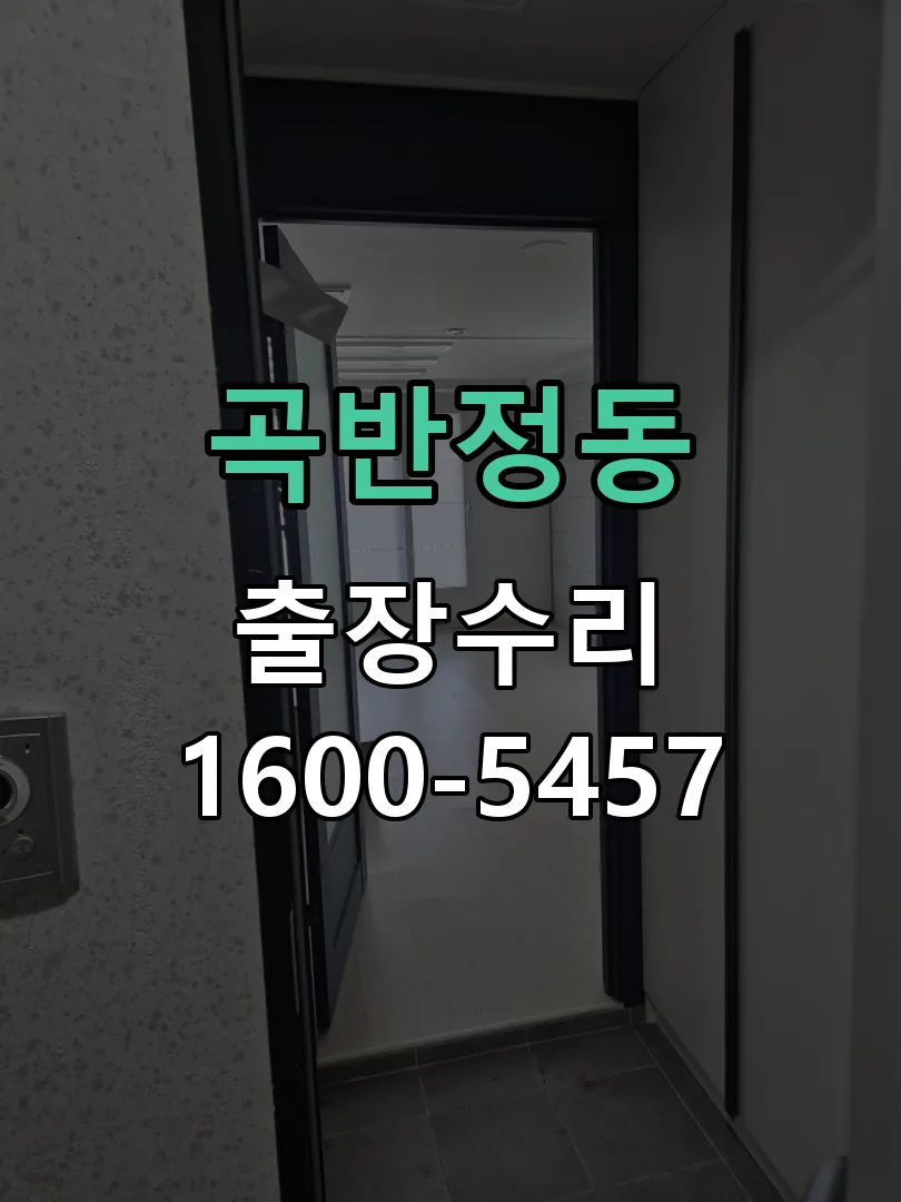 곡반정동 본체 분리 및 내부 점검