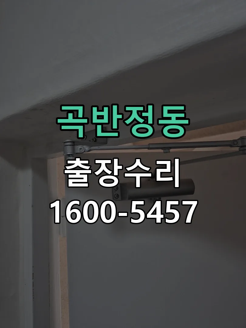곡반정동 잠금장치 동작 확인