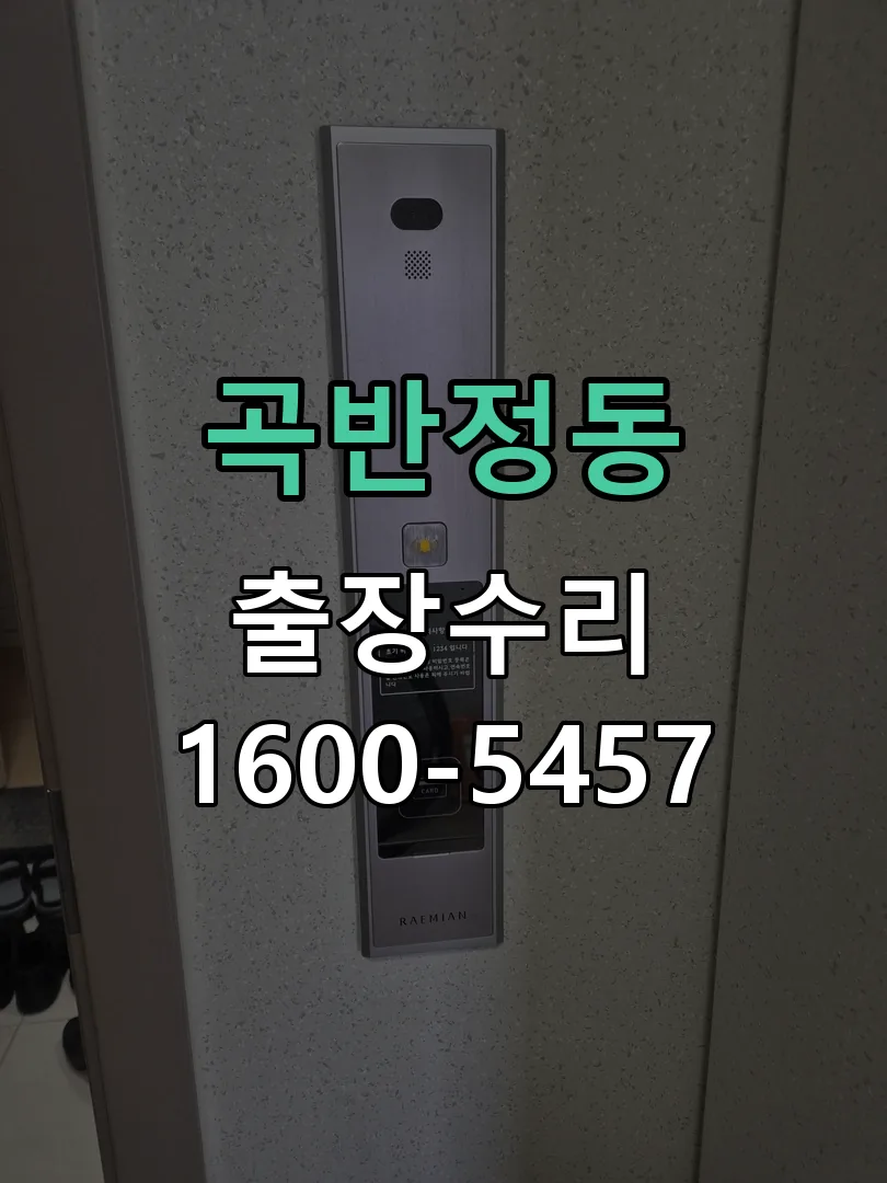 곡반정동 잠금장치 동작 확인