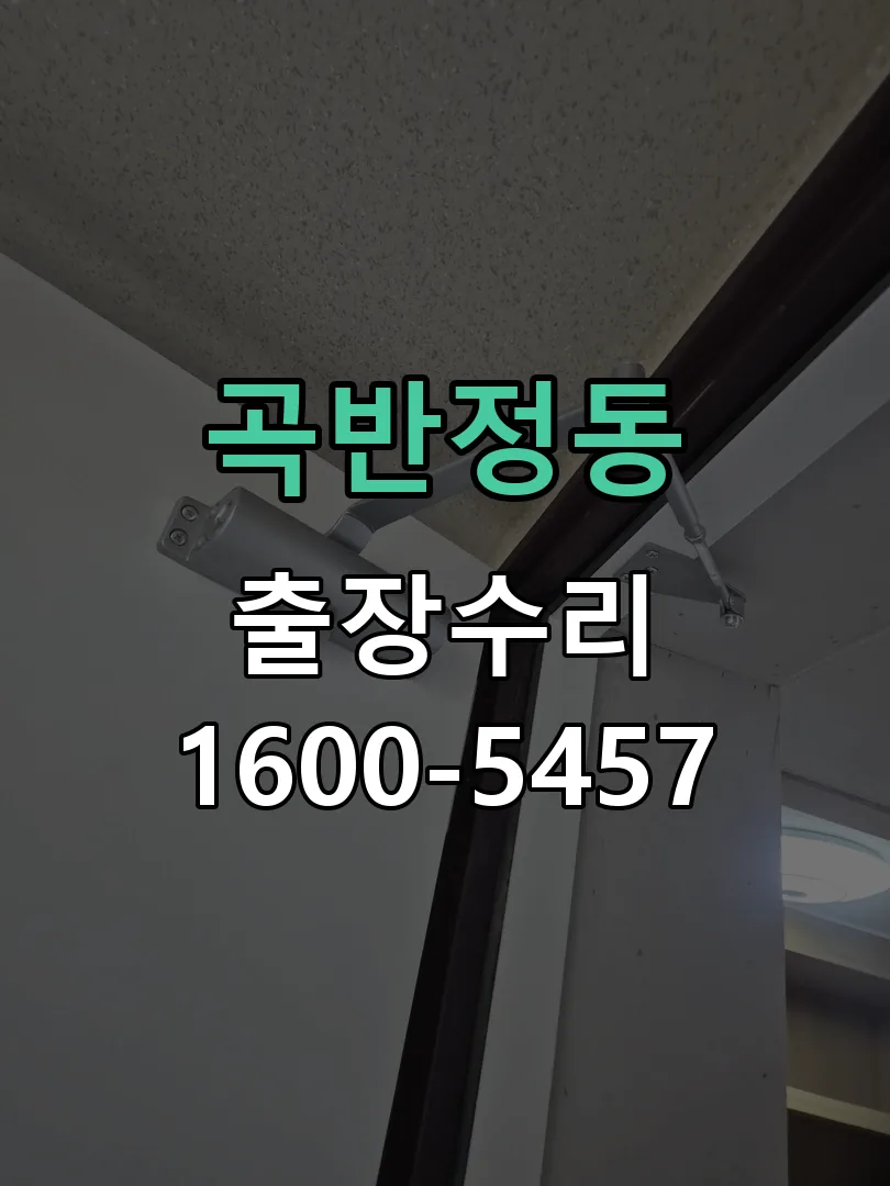 곡반정동 현장 도착 후 상태 확인
