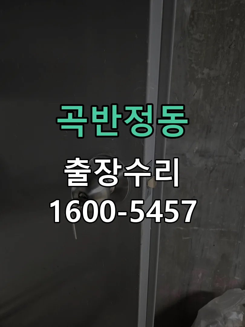 곡반정동 본체 분리 및 내부 점검