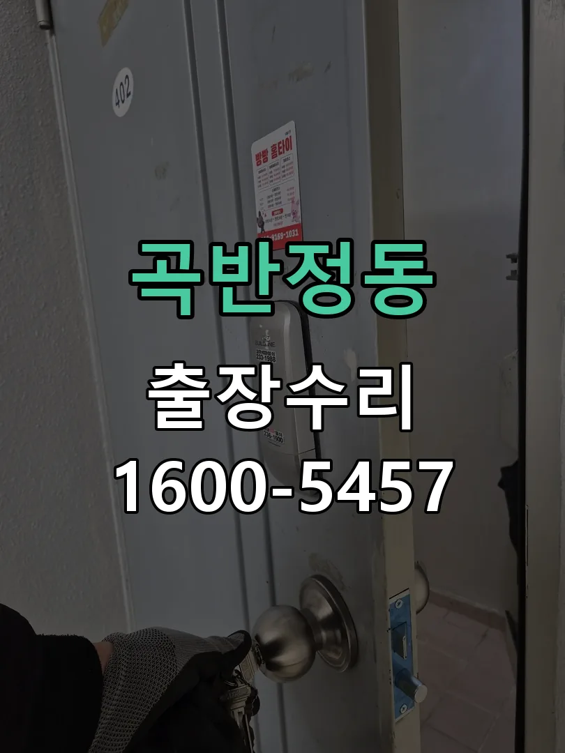 곡반정동 잠금장치 동작 확인