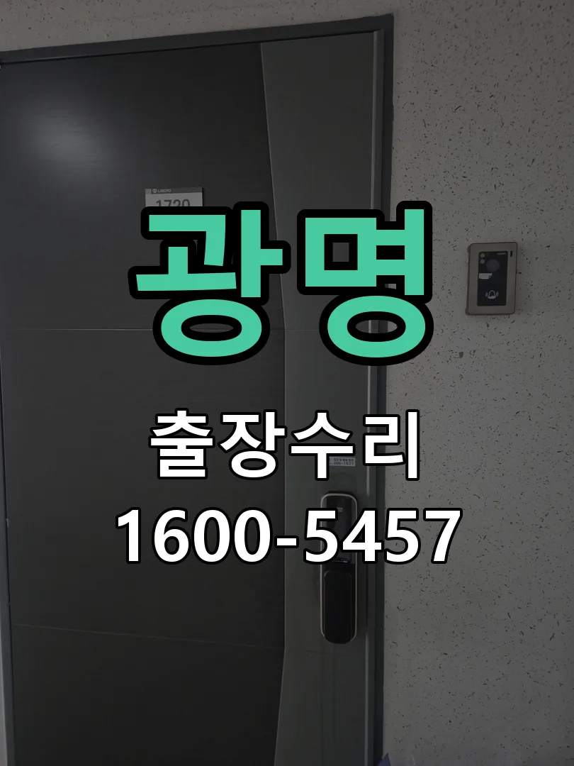 광명 도어락 열쇠 출장 수리