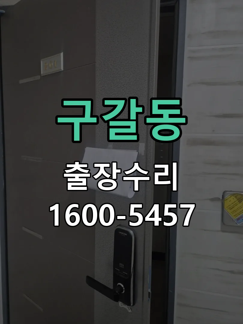 구갈동 도어락 열쇠 출장 수리