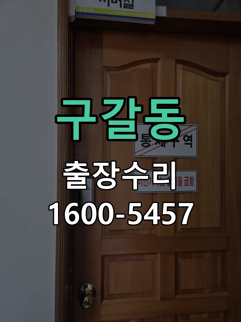 구갈동 도어락 열쇠 출장 수리