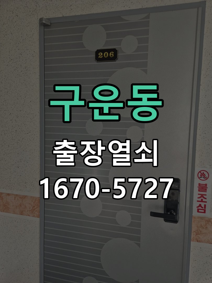 구운동 열쇠 부러짐 키 실린더 교체 열쇠 구멍 안에서 키가 꺾여 부러진 채 박혀 문이 안 열림 현장 출장