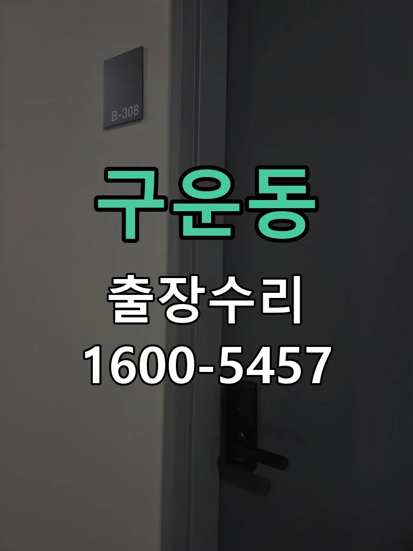 구운동 도어락 열쇠 출장 수리