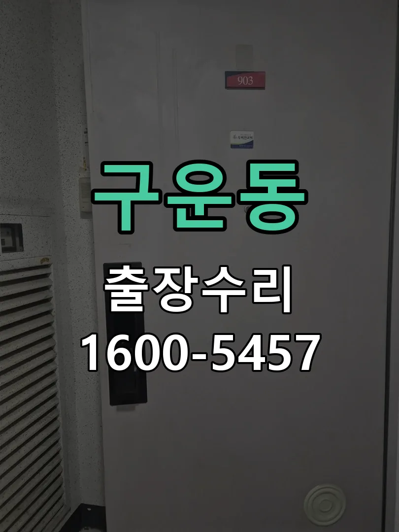 구운동 도어락 열쇠 출장 수리