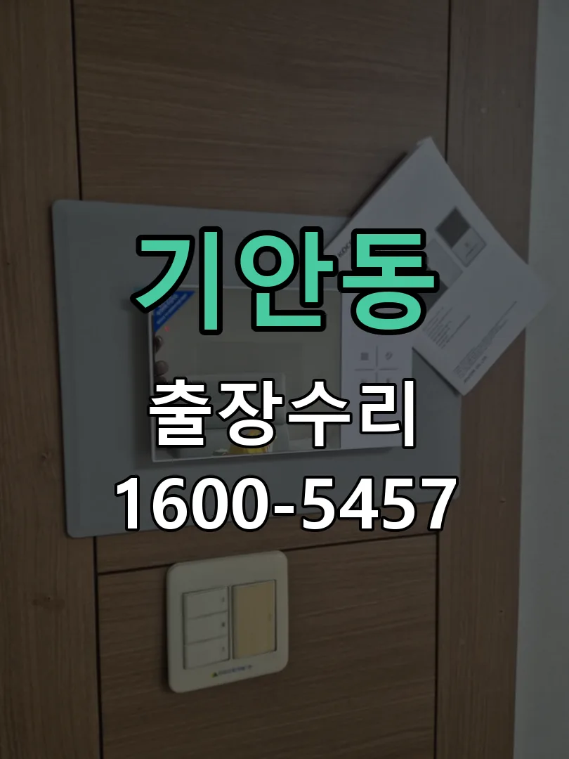 기안동 잠금장치 동작 확인