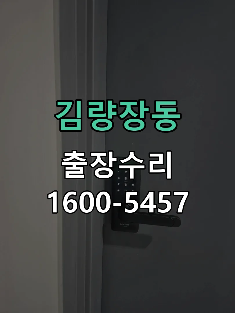 김량장동 열쇠가 부러져 잠금이 풀리지 않음 실린더 교체 작업