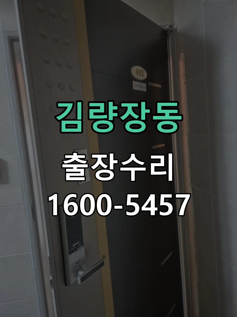 김량장동 열쇠가 부러져 잠금이 풀리지 않음 문틀 정렬 확인