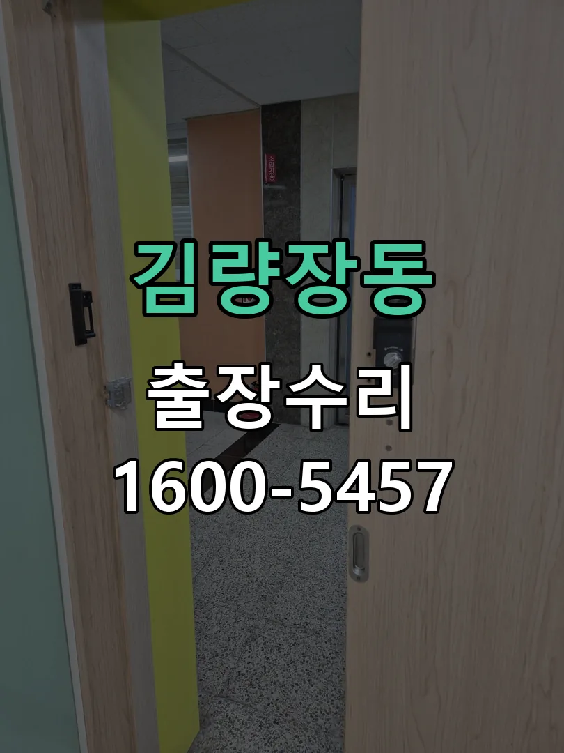 김량장동 열쇠가 부러져 잠금이 풀리지 않음 작업 완료 후 정상 작동 확인