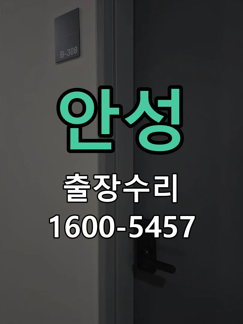 안성 현장 도착 후 상태 확인