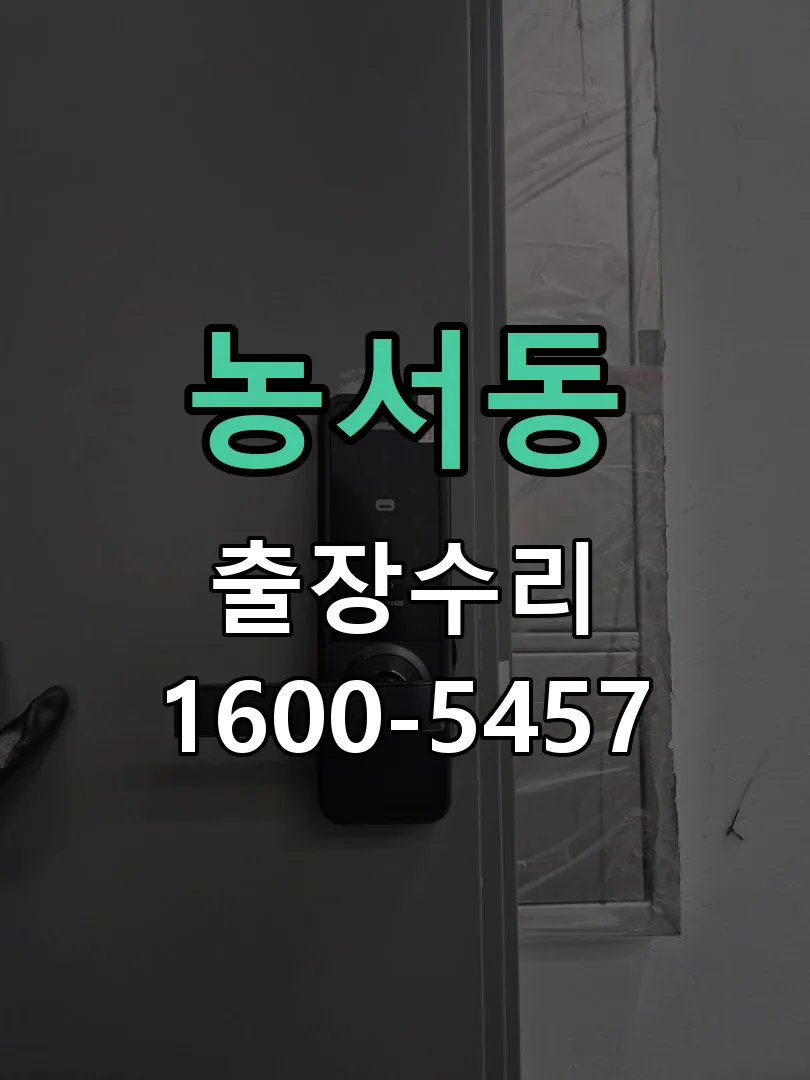 농서동 현장 도착 후 상태 확인