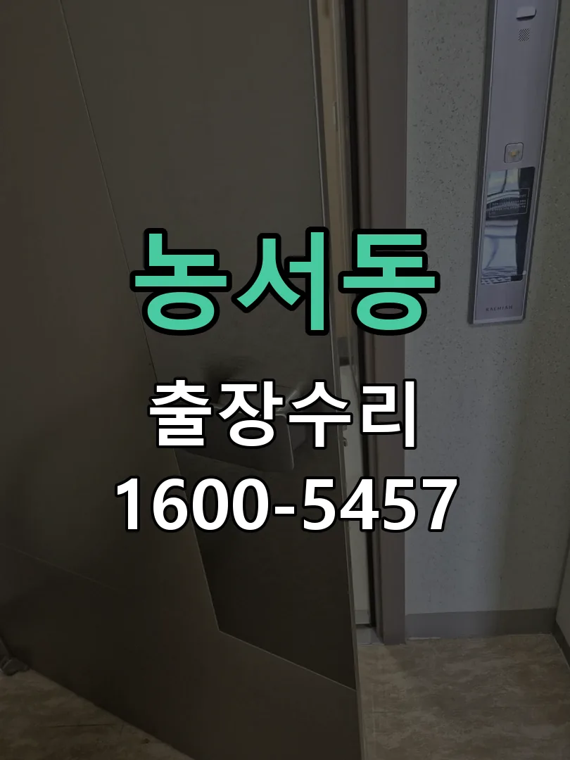 농서동 잠금장치 동작 확인