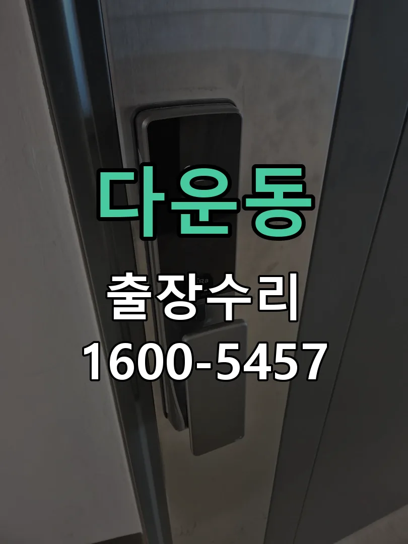 다운동 잠금장치 동작 확인