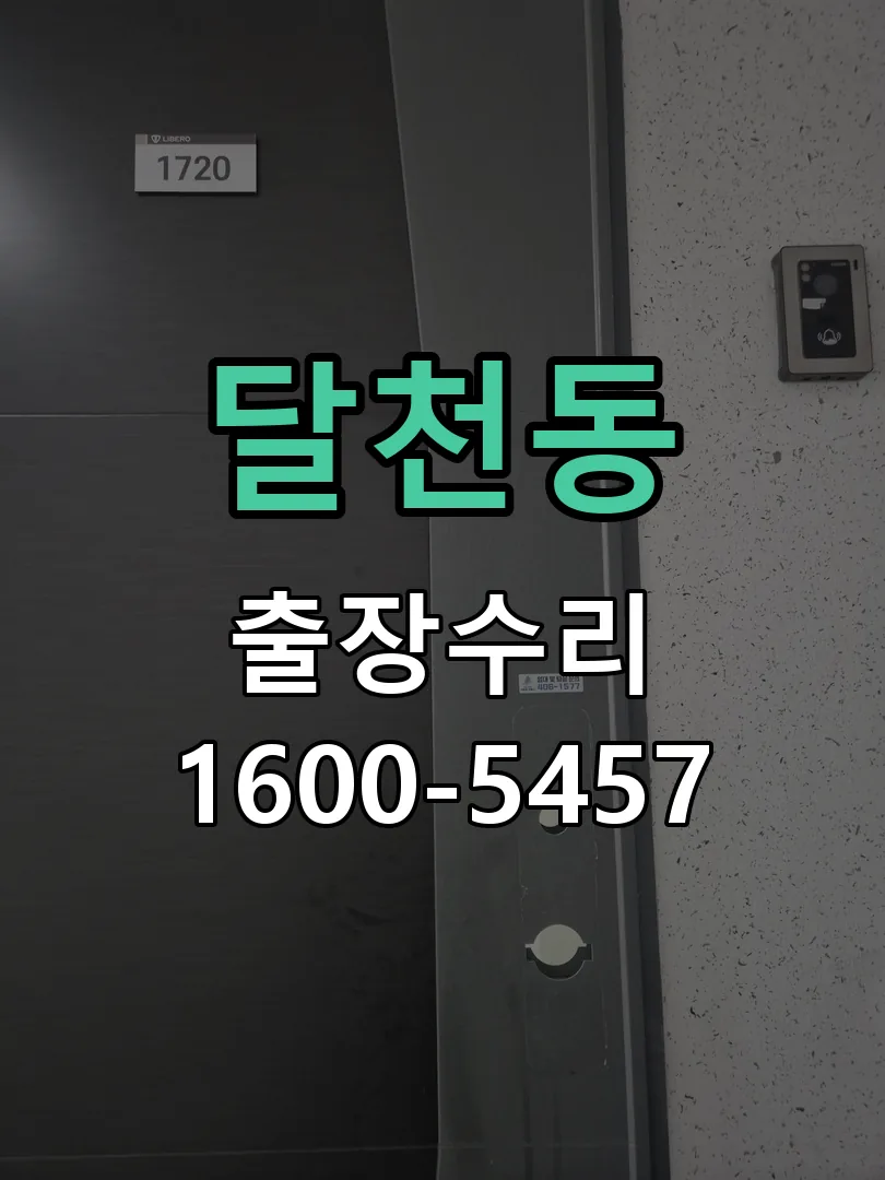 달천동 도어락 열쇠 출장 수리
