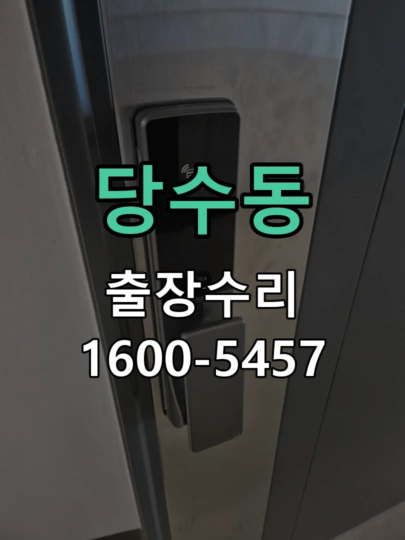 당수동 잠금장치 동작 확인