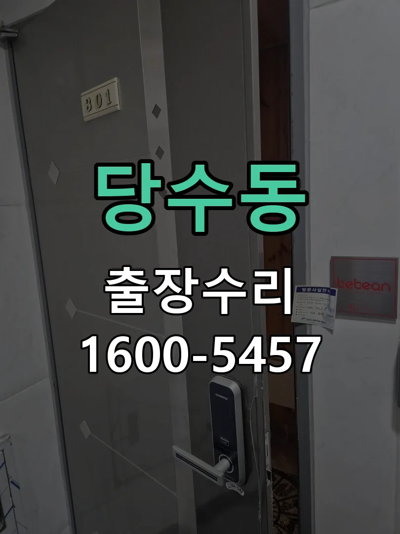 당수동 잠금장치 동작 확인