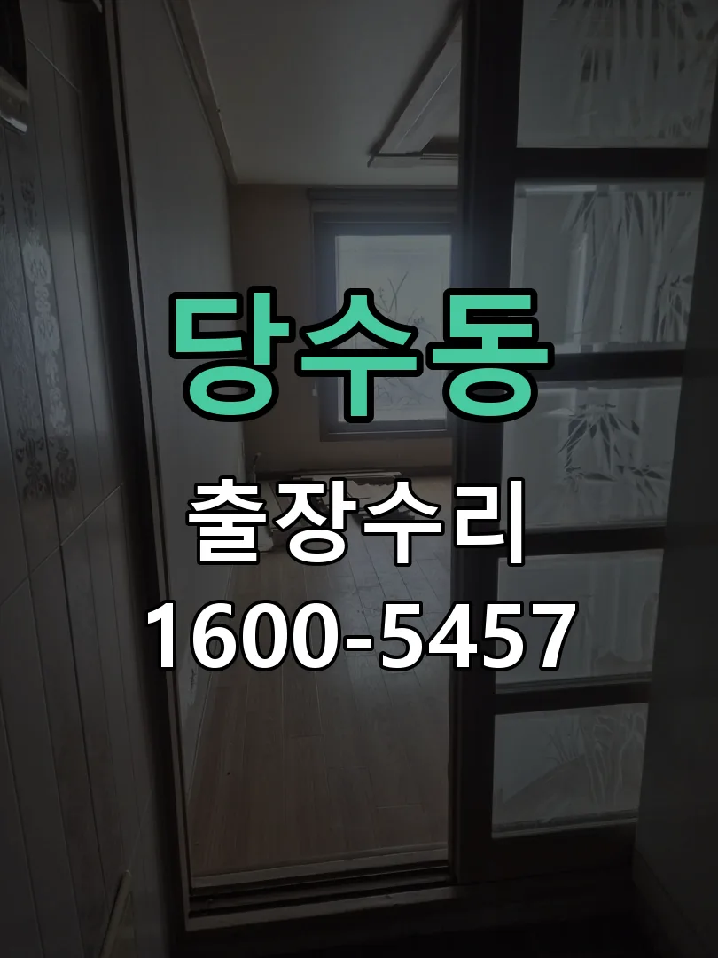 당수동 도어락 열쇠 출장 수리