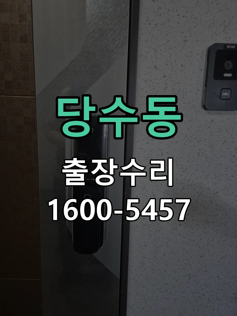 당수동 도어락 열쇠 출장 수리