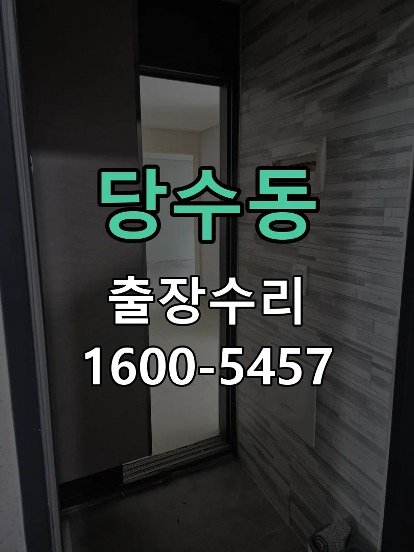 당수동 현장 도착 후 상태 확인