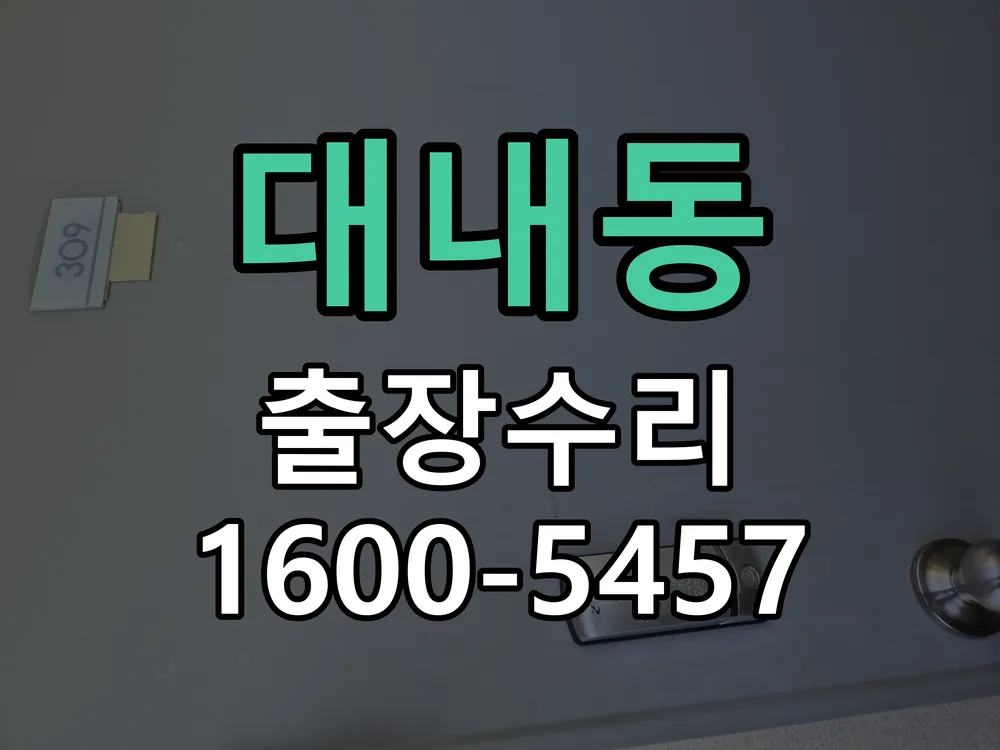 대내동 도어락 열쇠 출장 수리