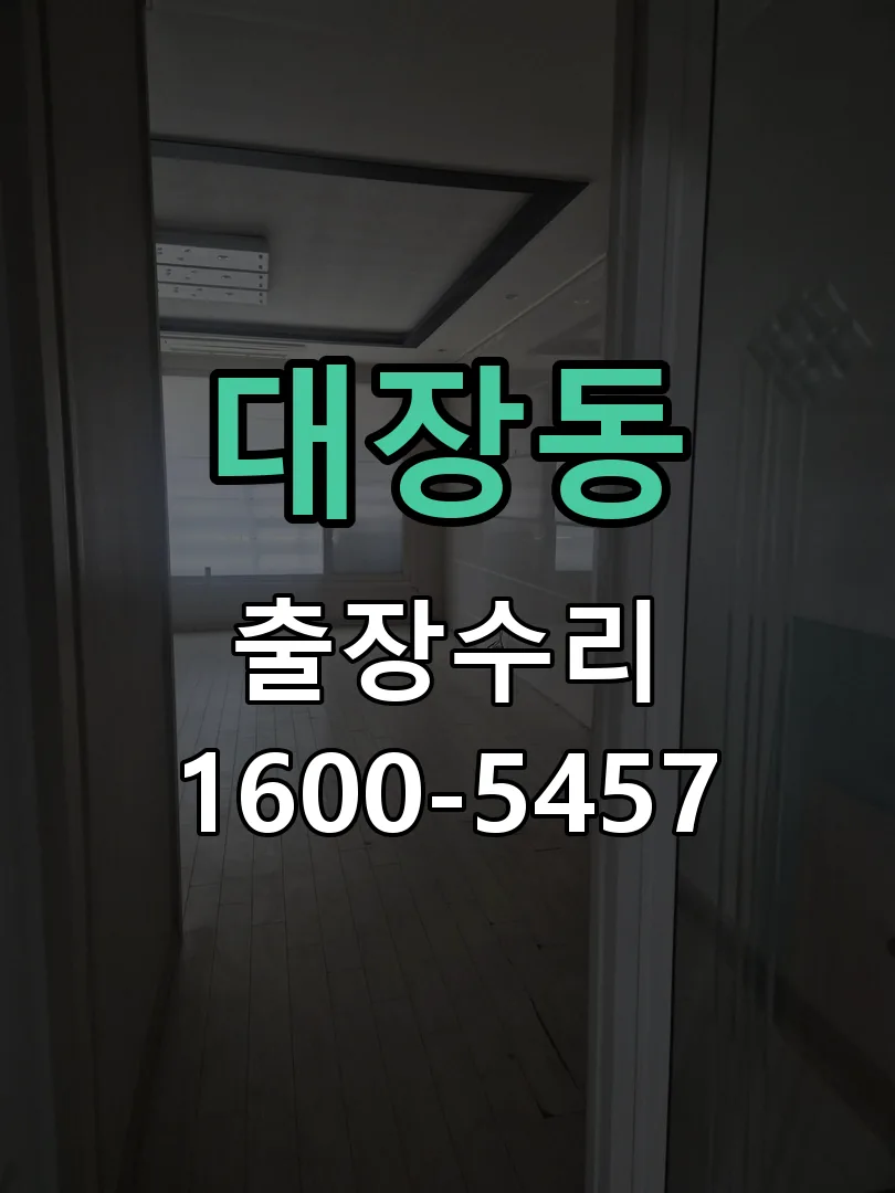 대장동 도어락 열쇠 출장 수리