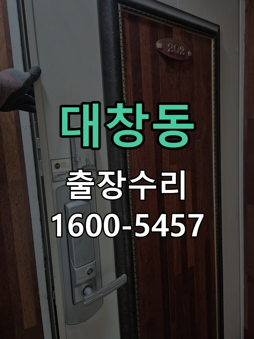 대창동 도어락 열쇠 출장 수리