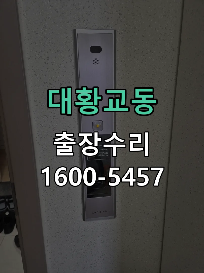 대황교동 잠금장치 동작 확인