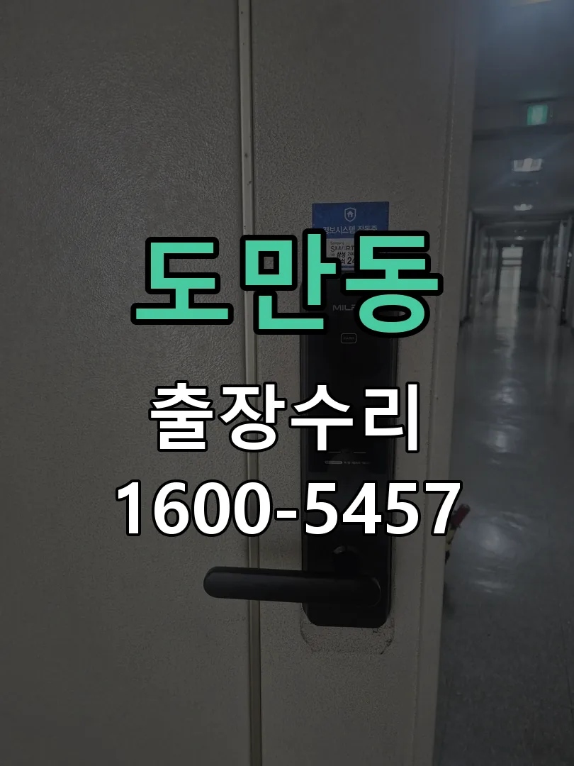 도만동 교체 작업 진행