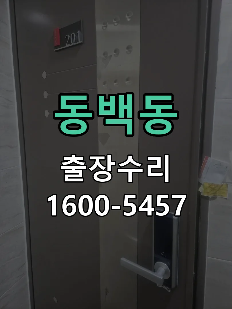 동백동 잠금장치 동작 확인