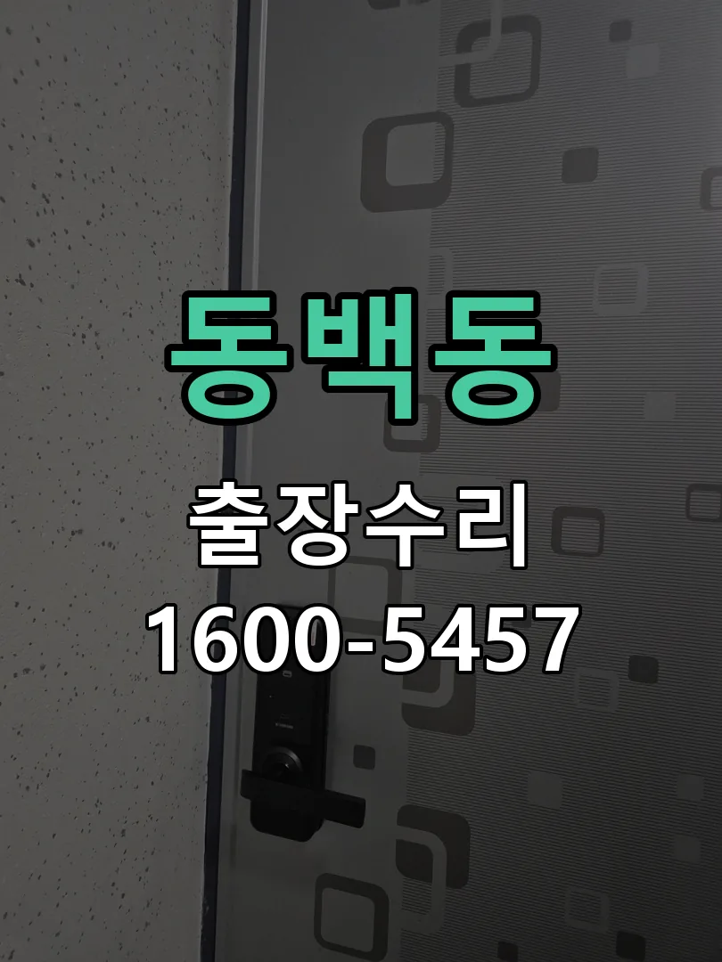 동백동 잠금장치 동작 확인