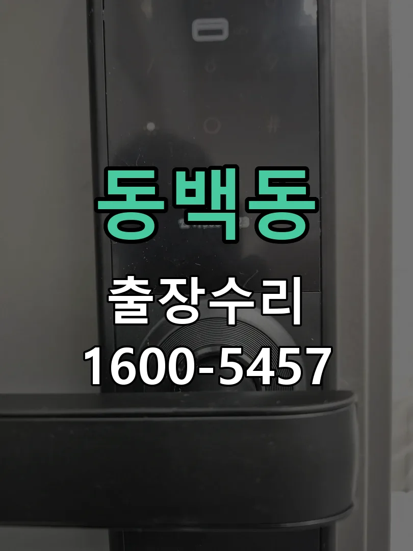 동백동 잠금장치 동작 확인